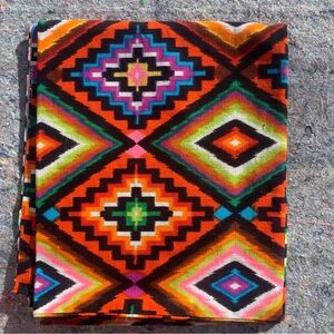 Rad vintage 70s 80s Alexander Henry textile-like woven cotton geo fabric sewing